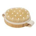 Dry Brushing Body Brush. Exfoliating Brush with Soft Massaging Nodules and Canvas Strap to Reduce Cellulite. Dry Brush for Lymphatic Drainage.
